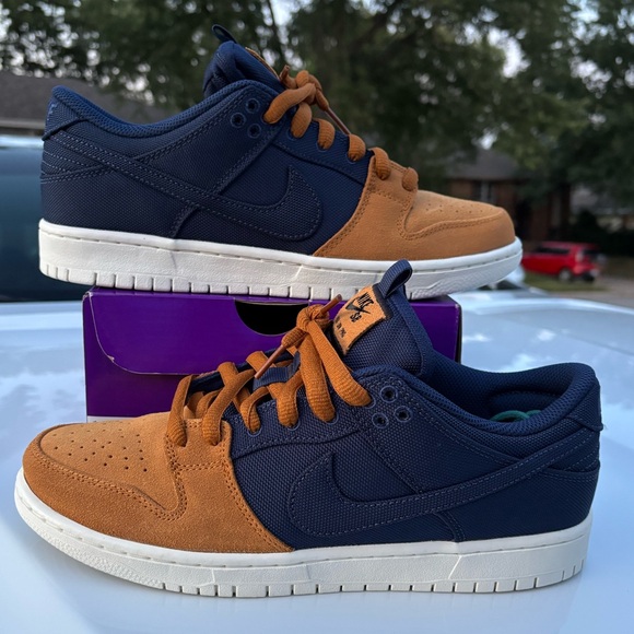 Nike Dunk Low SB Pro PRM ‘Navy Desert Ochre’ Sz. 9 men’s - Picture 9 of 12